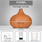 Wood Grain Aromatherapy Essential Oil Diffuser