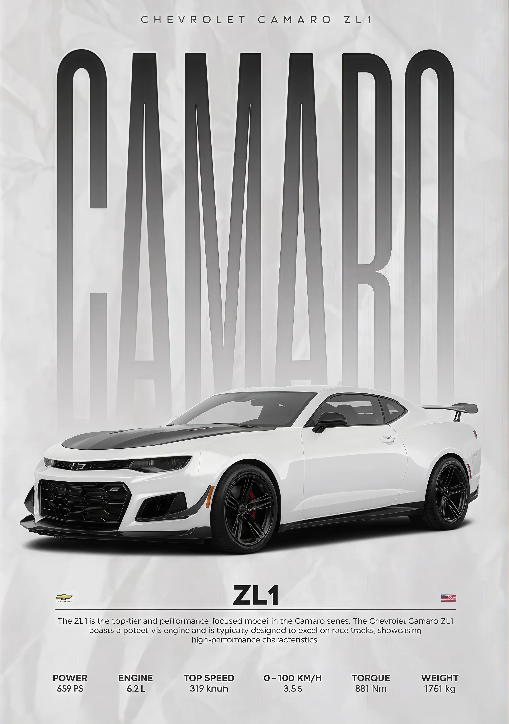 W16 750S Canvas Painting Sports Car Wall Art
