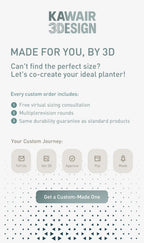 Biodegradable 3D Printed Plant Pot for Home Decor