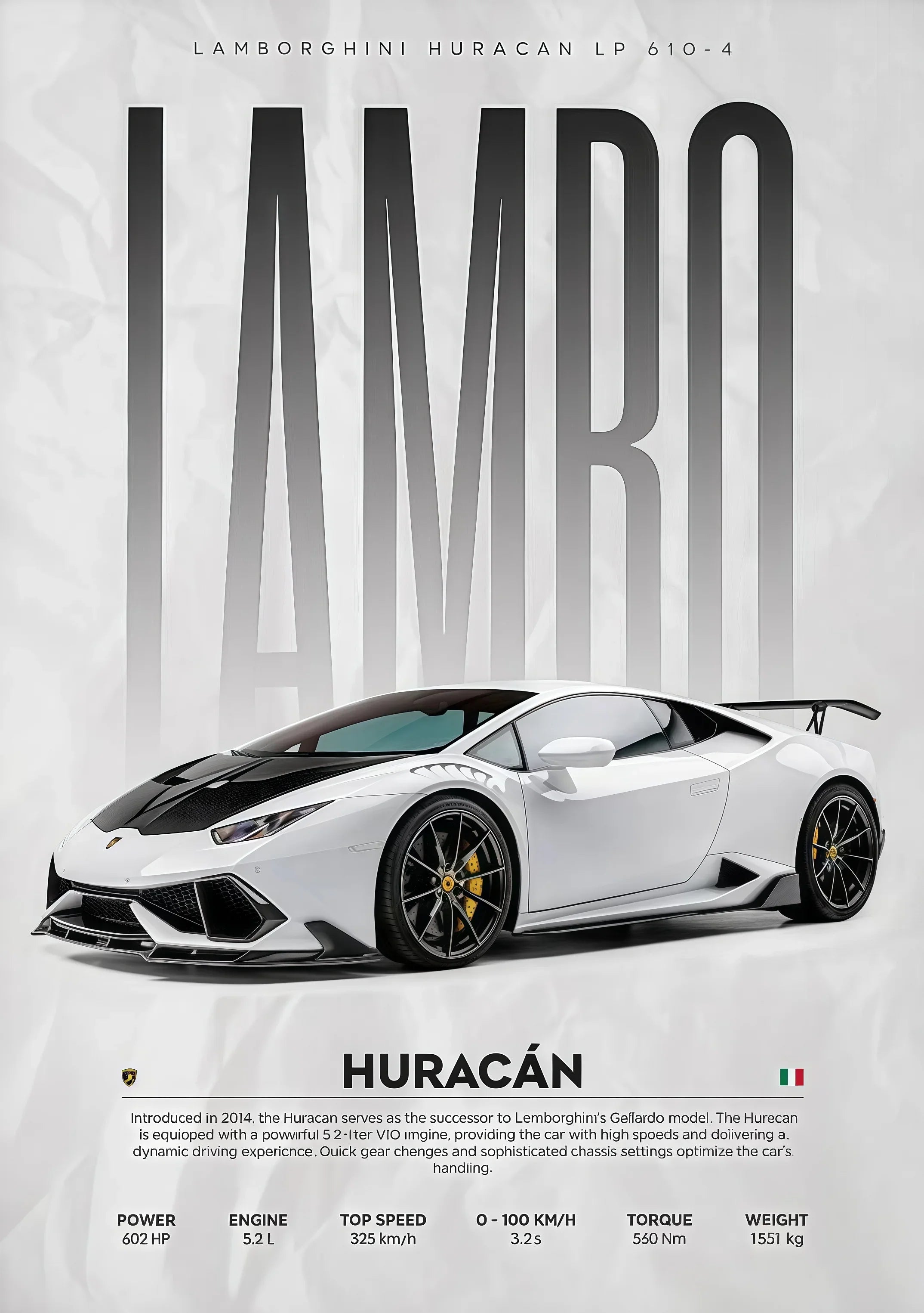 W16 750S Canvas Painting Sports Car Wall Art