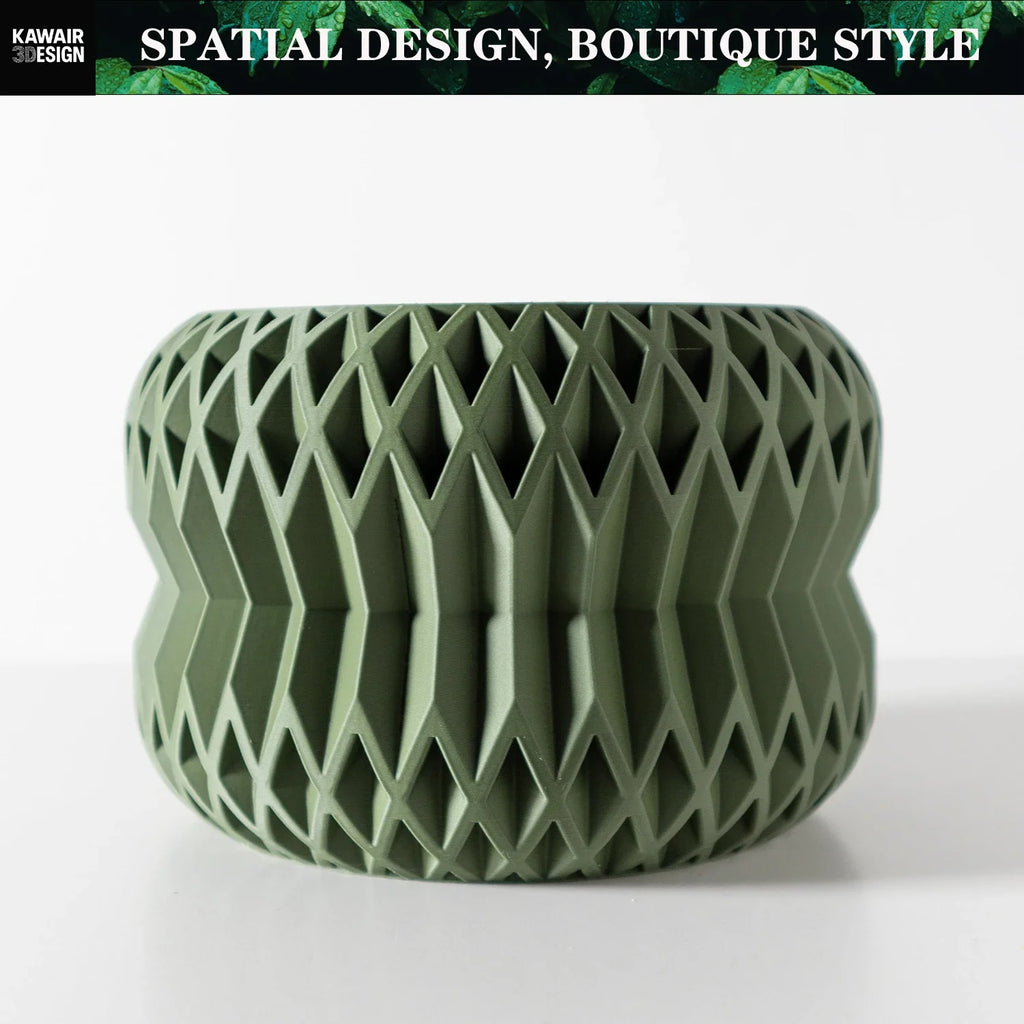 Biodegradable 3D Printed Plant Pot for Home Decor