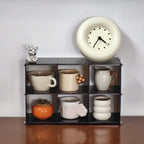 Acrylic Tea Set Storage Rack for Kitchen Countertops