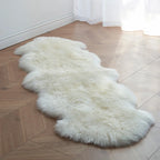 FORSWAN Soft White Faux Fur Area Rug for Kids and Adults