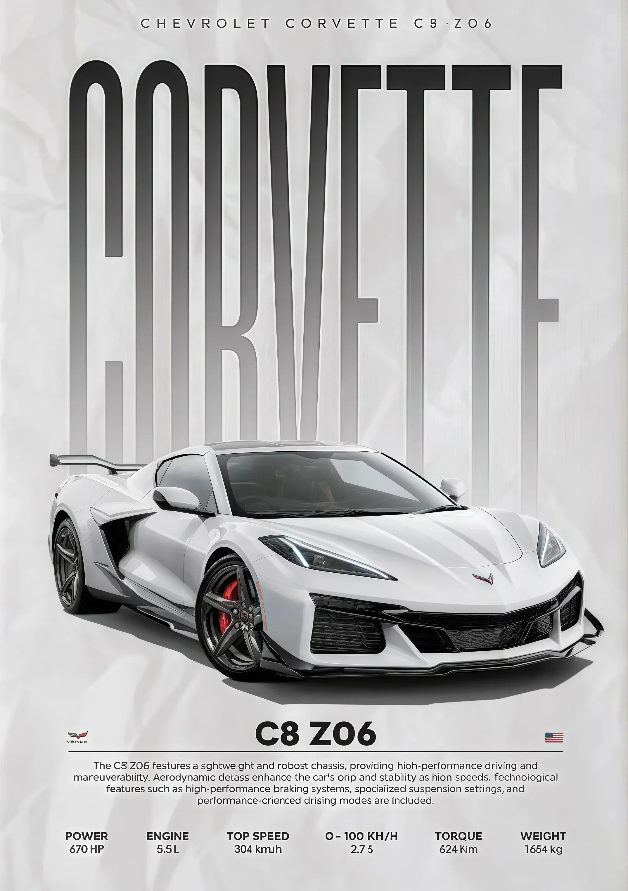 W16 750S Canvas Painting Sports Car Wall Art